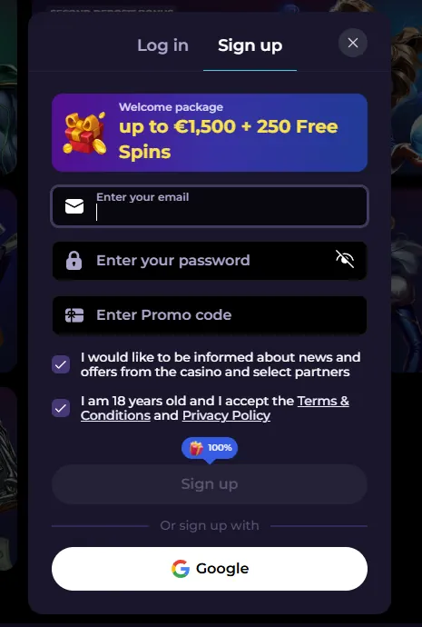 Interfaz de inicio de sesión y registro móvil seguro de HighFly.